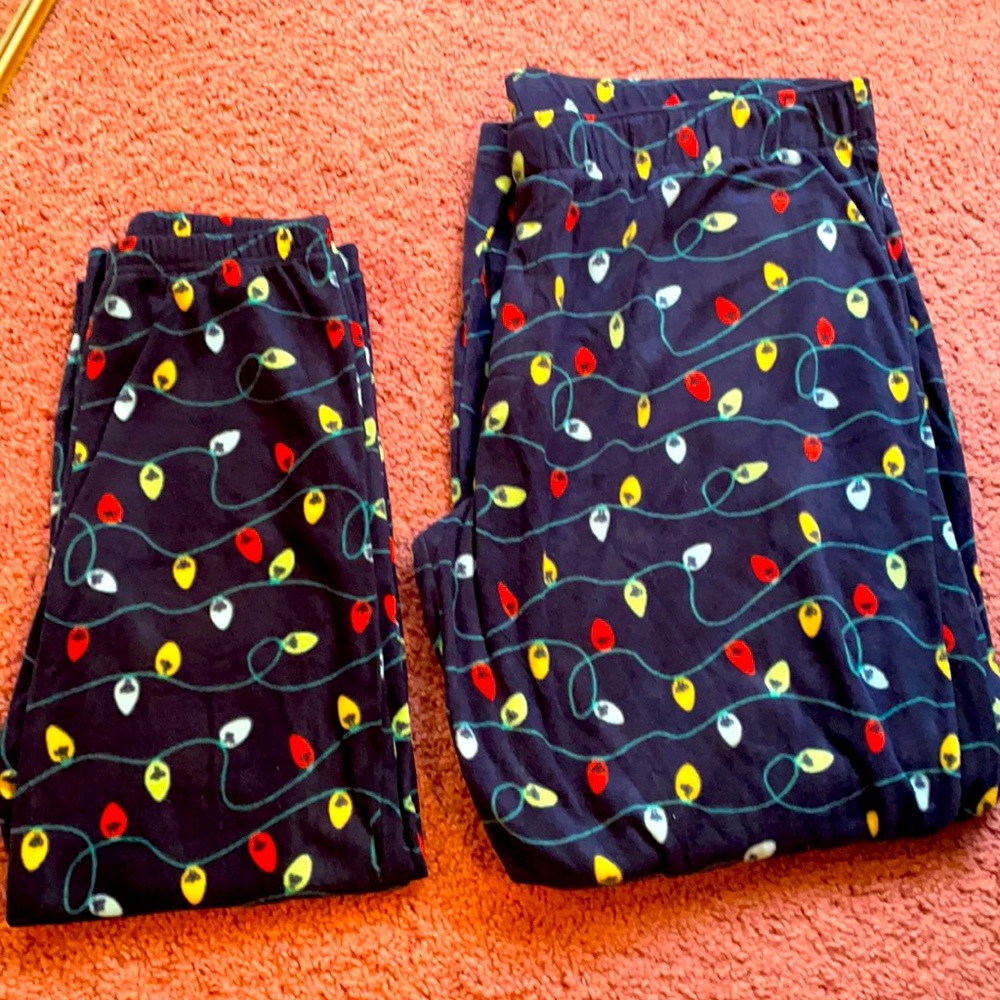 Set of two Christmas pajamas size small and extra-largeNever been worn